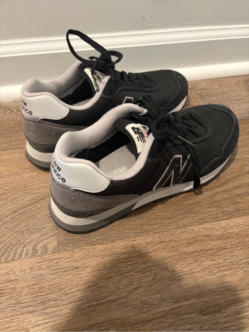New Balance Black and Gray Retro Runner Sneakers
